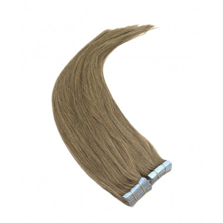 Invisible tape hair pravé lidské vlasy 50 cm -  nejsvětlejší hnědá