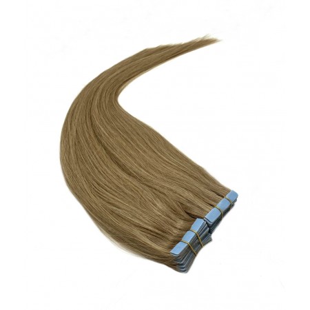 Invisible tape hair pravé lidské vlasy 50 cm -  přírodní blond